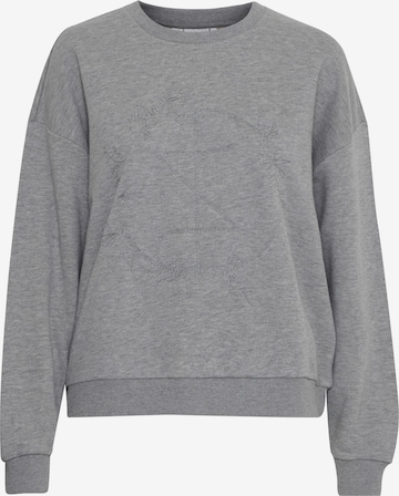 PULZ Jeans Sweatshirt 'TABITA' i grå: forside