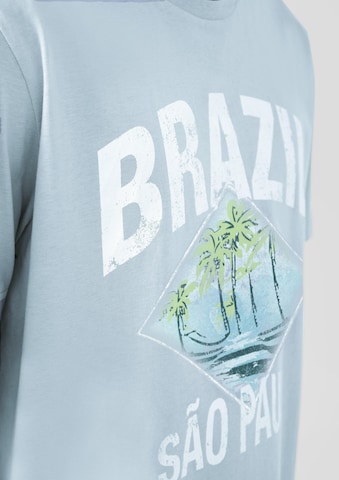 QS T-Shirt in Blau