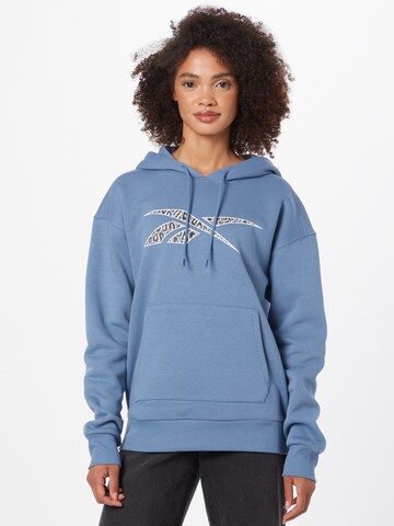 Reebok Athletic Sweatshirt 'Modern Safari' in Blue: front