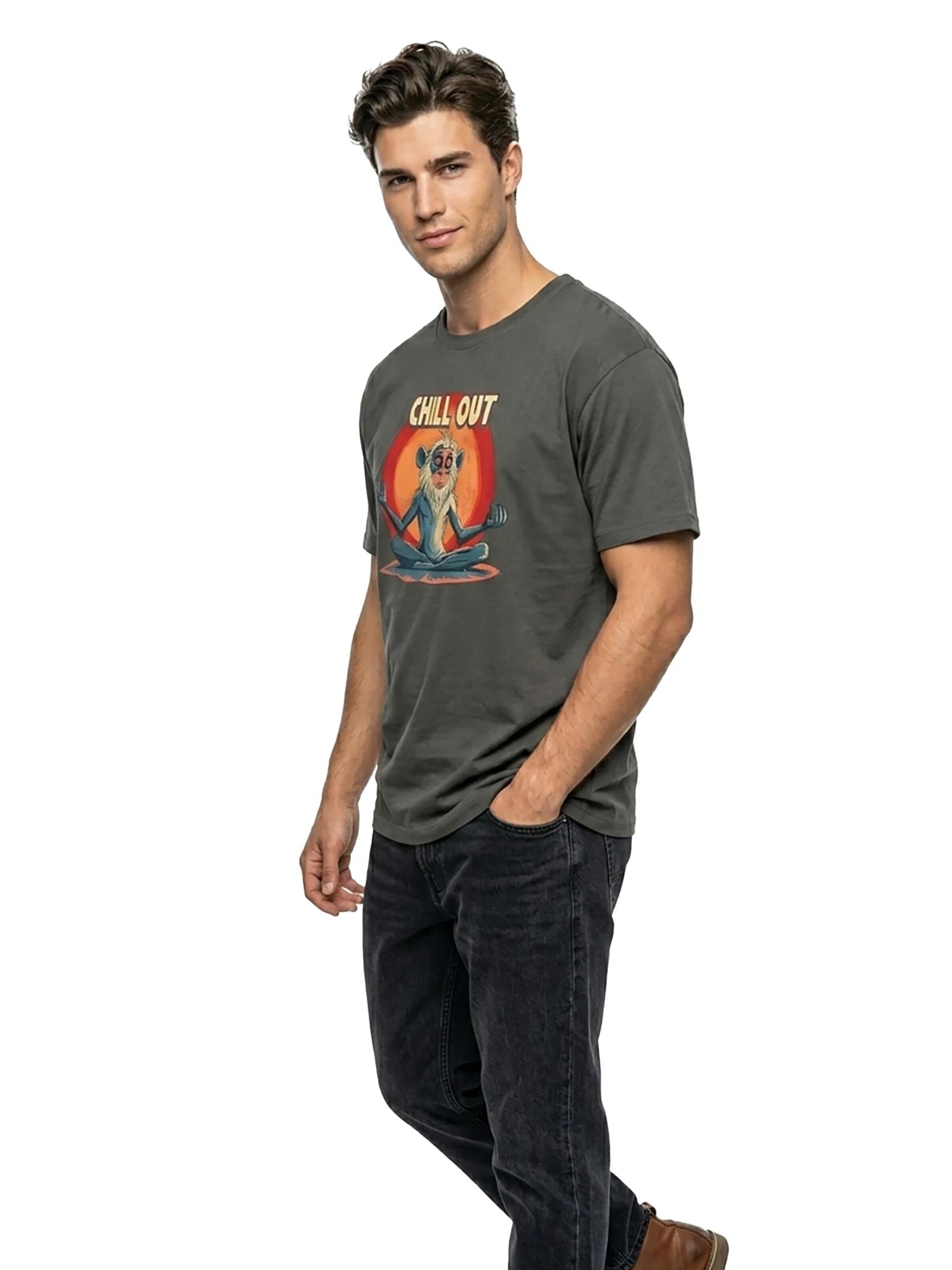 MAKAYA Shirt 'Ruf Chill' in Grey