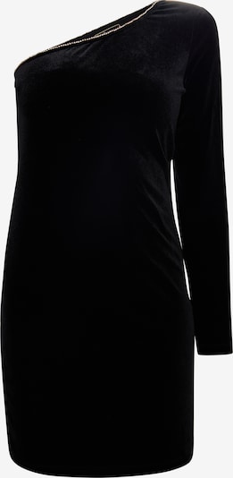 Rochie de cocktail faina pe negru, Vizualizare produs