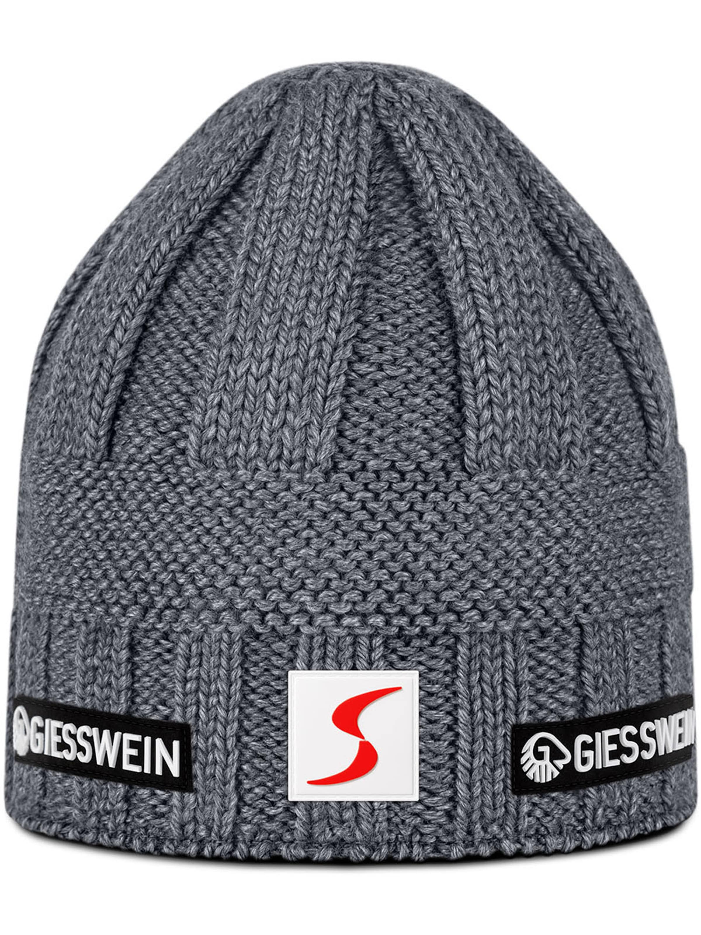 GIESSWEIN Mütze 'Obersberg' in Grau: Vorderseite