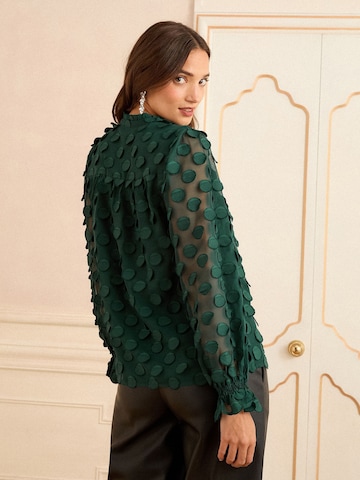 love & roses - Blusa em verde