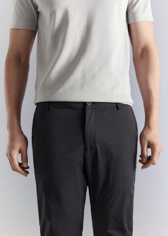 MANGO MAN Slim fit Chino Pants 'Due Performance' in Grey