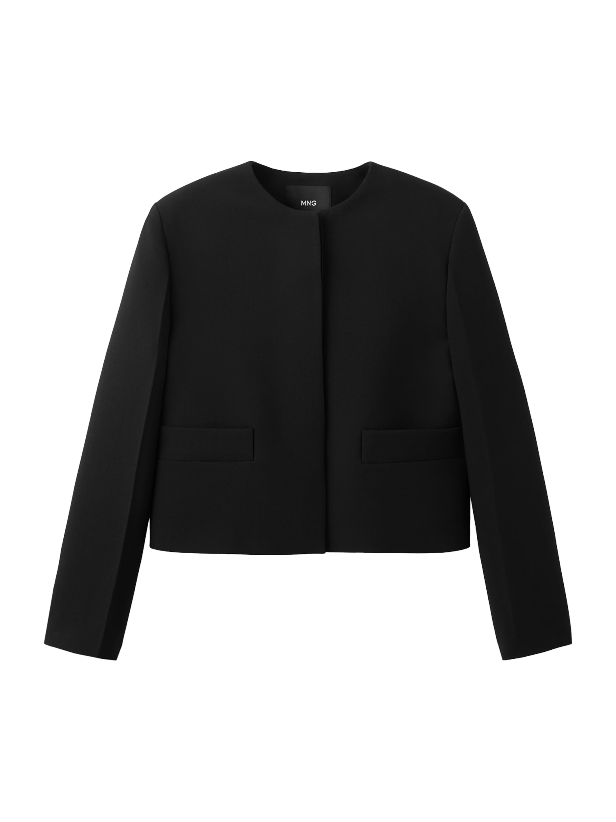 MANGO Блейзър 'LOUIS' в черно: отпред
