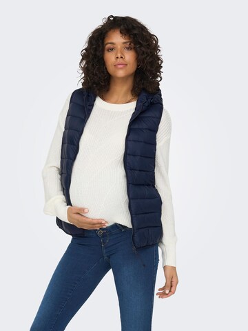 Only Maternity Bodywarmer 'Tahoe' in Blauw: voorkant