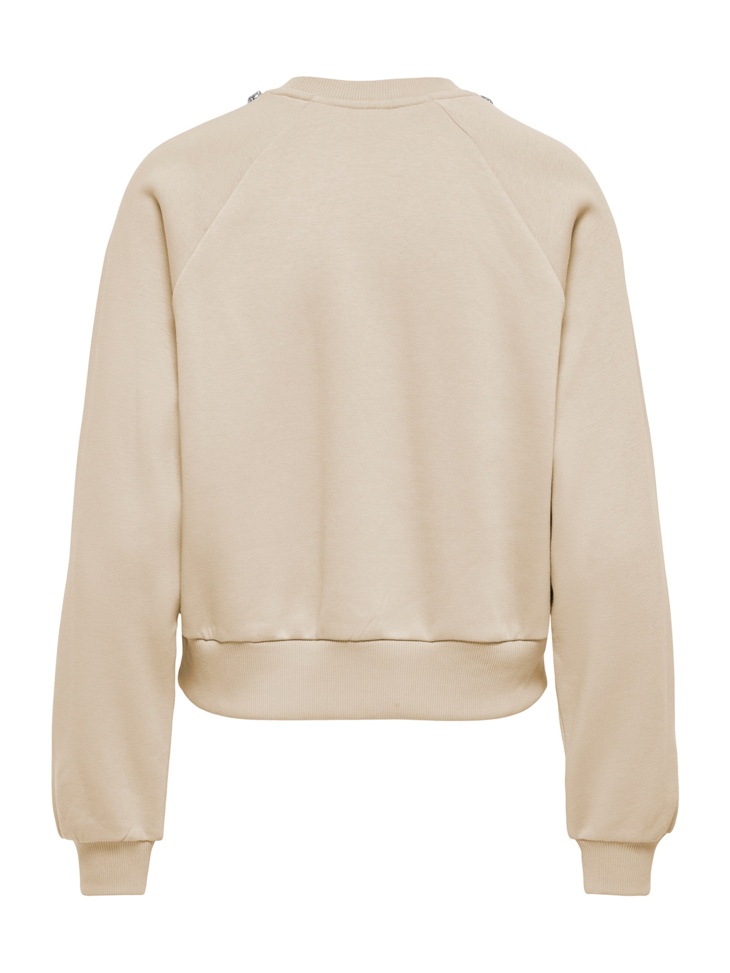 ONLY Sweatshirt 'ONLJETT' in Beige: back