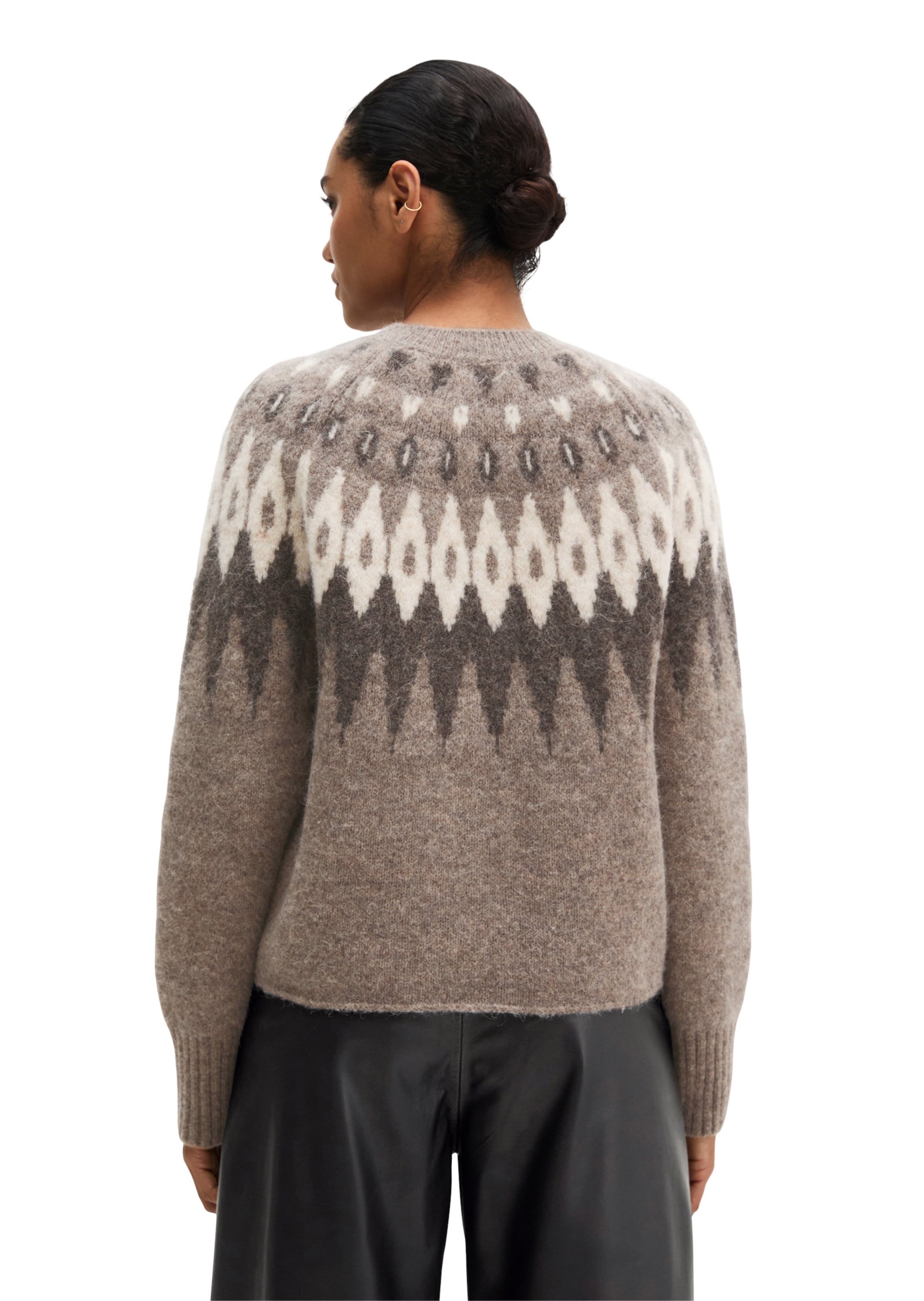 Cardigan Marc O'Polo en marron : derrière