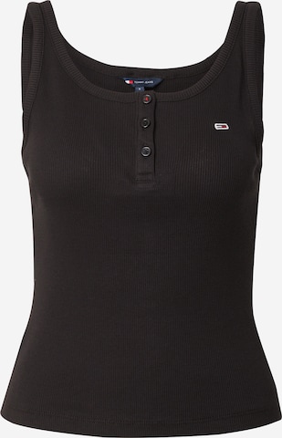 Tommy Jeans Top in Schwarz: Vorderseite