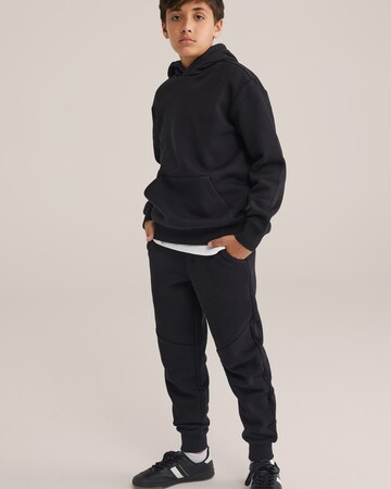 Bluză de molton de la WE Fashion pe negru