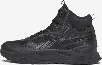 Baskets basses PUMA en noir : devant