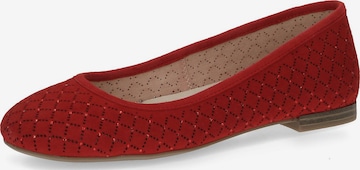 CAPRICE Ballet Flats in Red: front