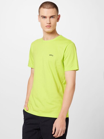 BOSS T-Shirt in Grün: Vorderseite
