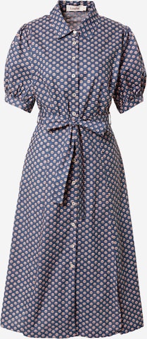 Louche Shirt Dress in Blue: front