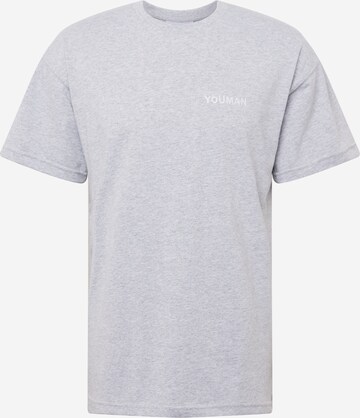 Youman T-Shirt 'Flemming' in Grau: predná strana