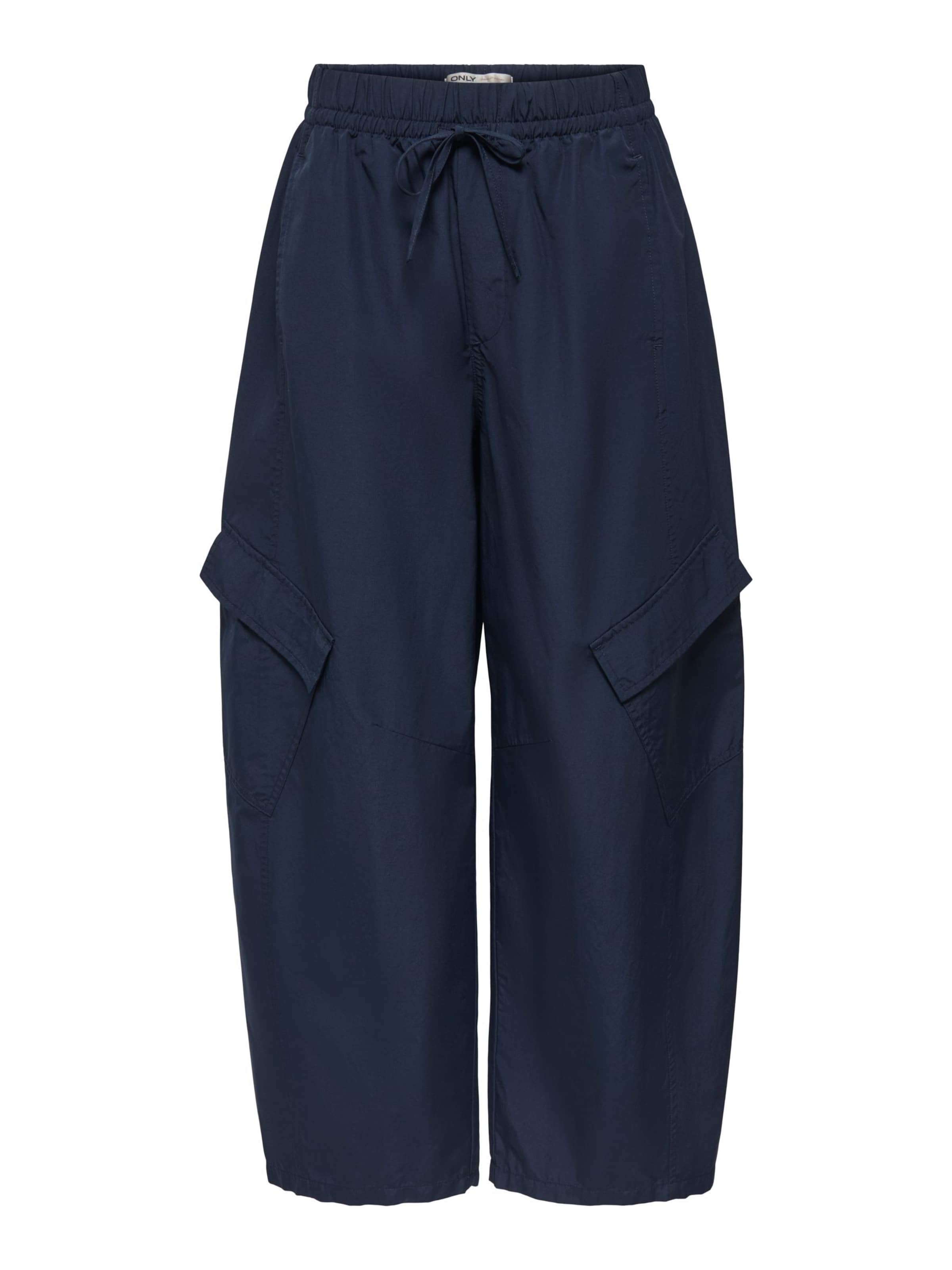 ONLY - Barrel Pantalón cargo 'ONLAyana' en azul: frente