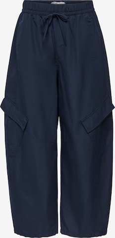 ONLY - Barrel Pantalón cargo 'ONLAyana' en azul: frente