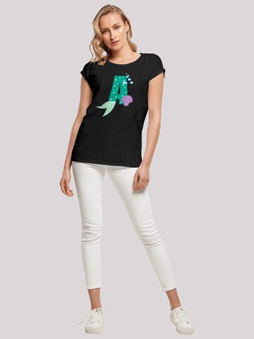 T-shirt 'Disney Alphabet A Is For Ariel' F4NT4STIC en noir