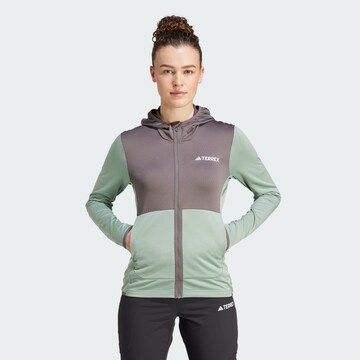 ADIDAS TERREX Athletic Jacket 'Xperior' in Green: front