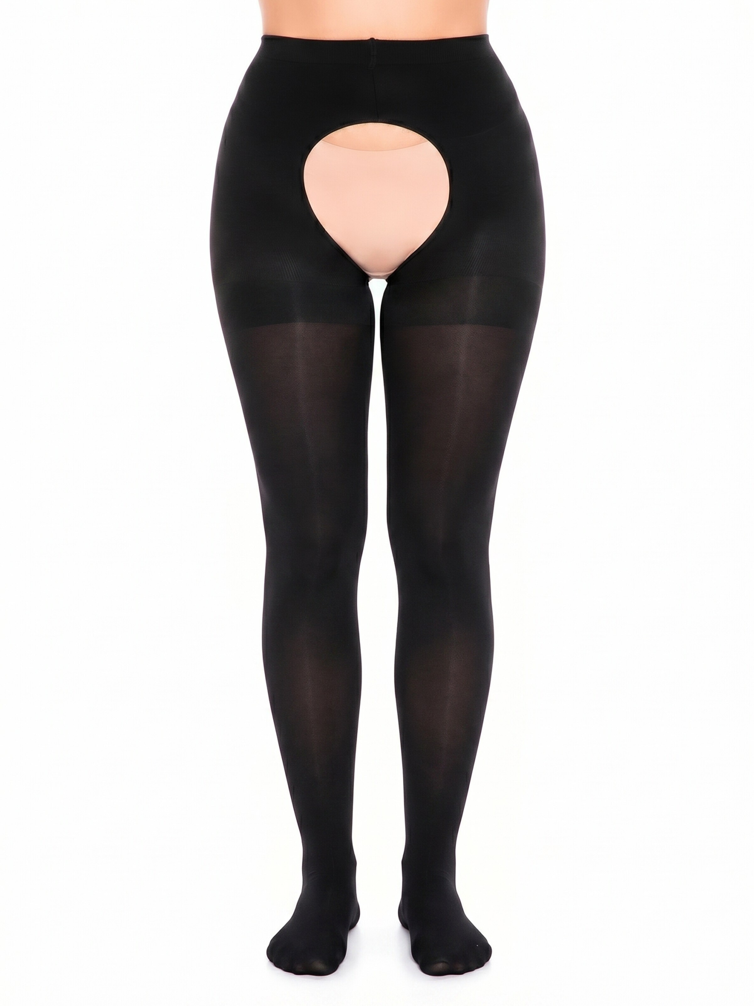GLAMORY Strumpfhose 'Overt Microfaser Strumpfhose'‌‌‌‌‌ in Schwarz: Vorderseite