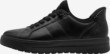 Chaussure de sport à lacets 'Tamaris Schnür-Sneaker' JANA en noir : devant