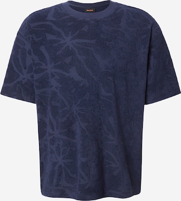 T-Shirt 'Te_Flower' BOSS en bleu : devant