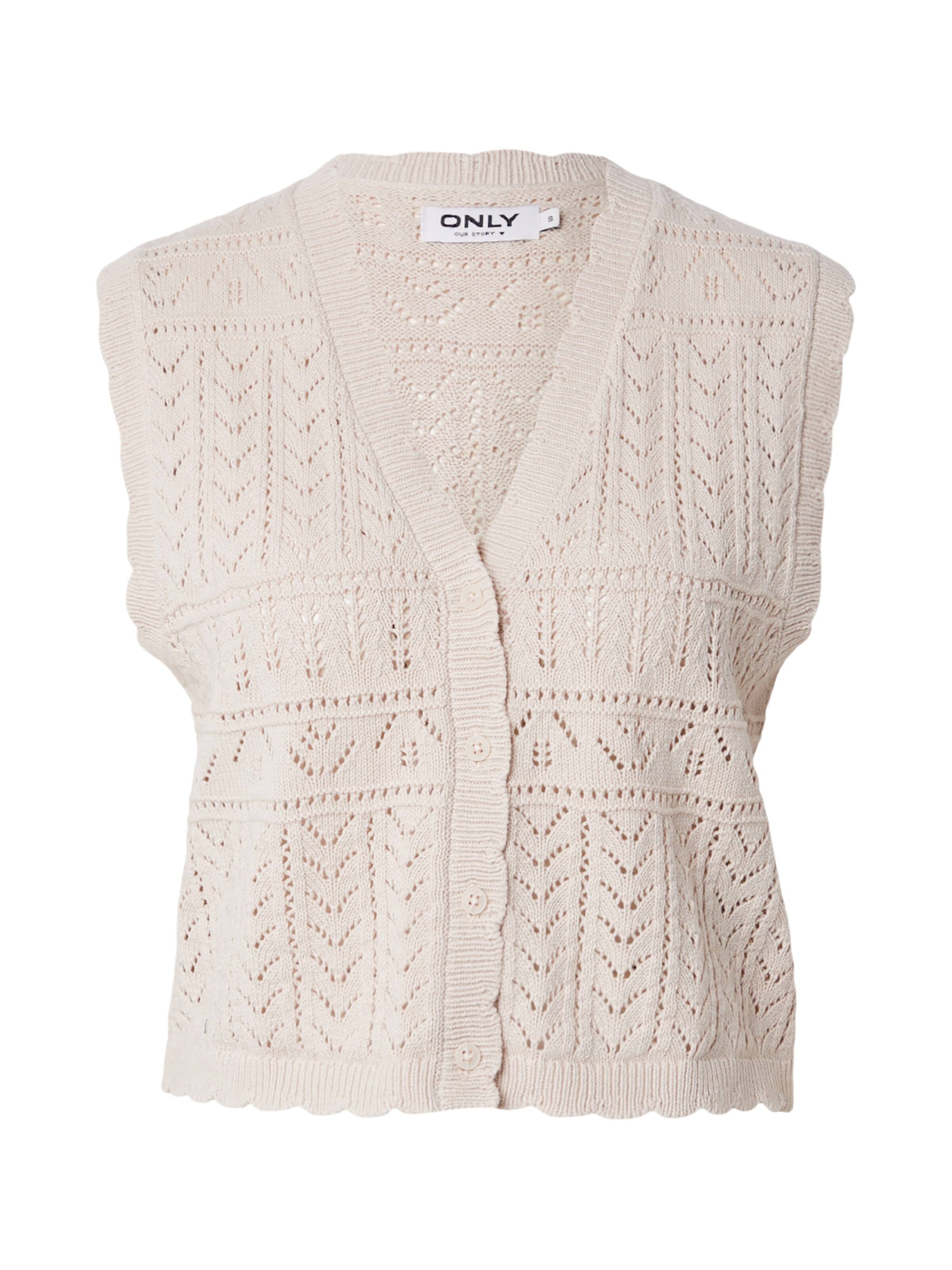 Gilet in maglia di ONLY in grigio: frontale