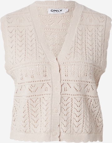 Gilet in maglia di ONLY in grigio: frontale