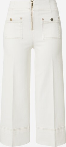 LA STRADA UNICA Wide leg Trousers with creases in Beige: front