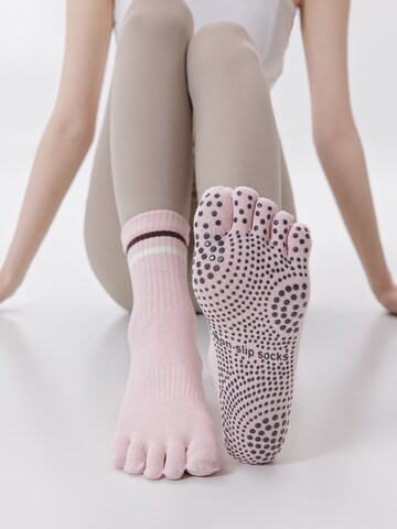 Millo Athletic Socks 'Freedome Yoga' in Pink