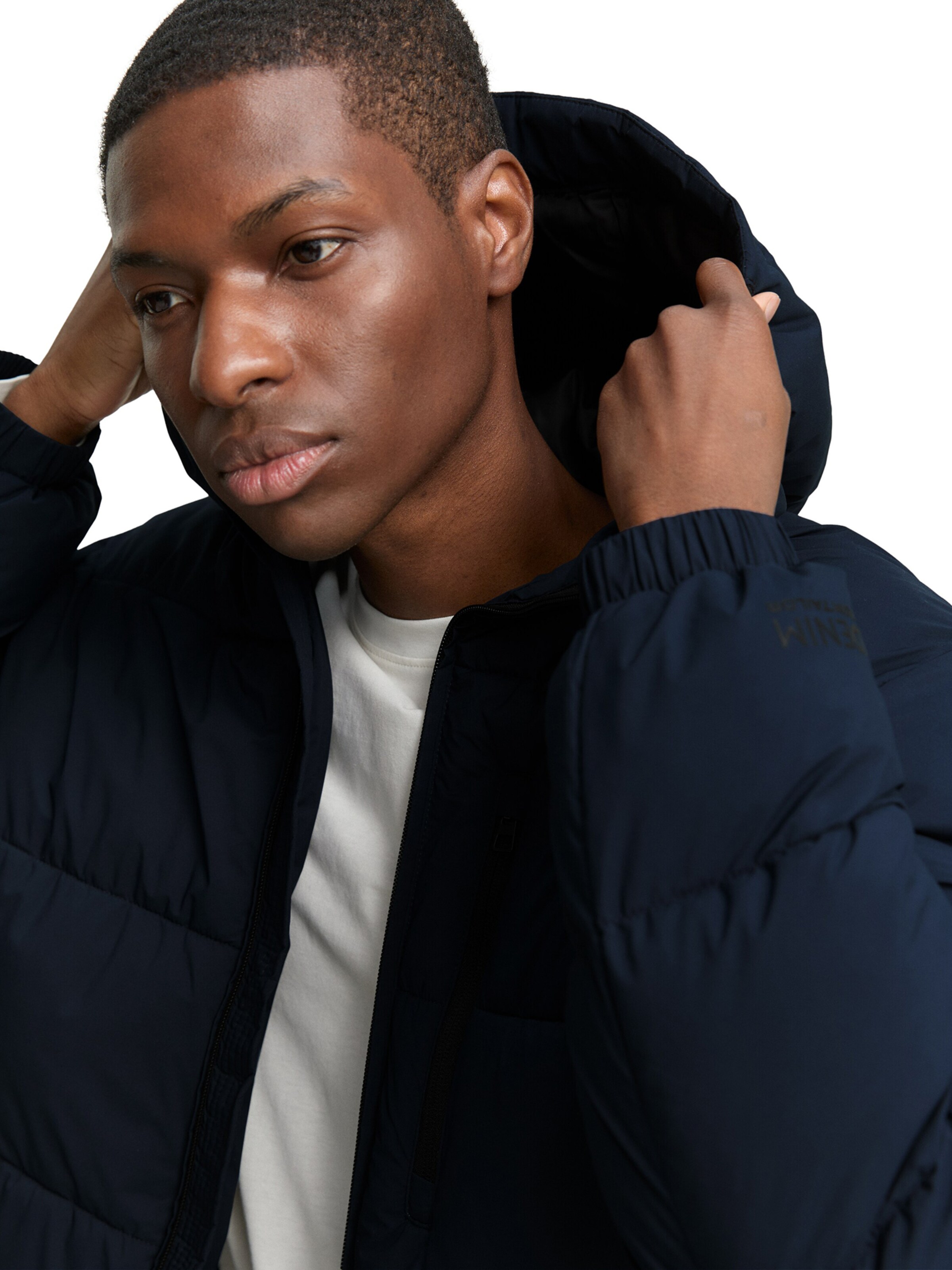 TOM TAILOR DENIM Зимняя куртка в Синий