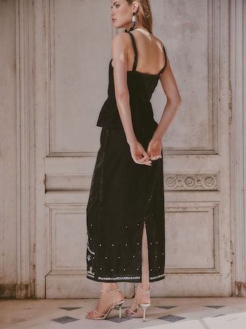 love & roses Top - fekete