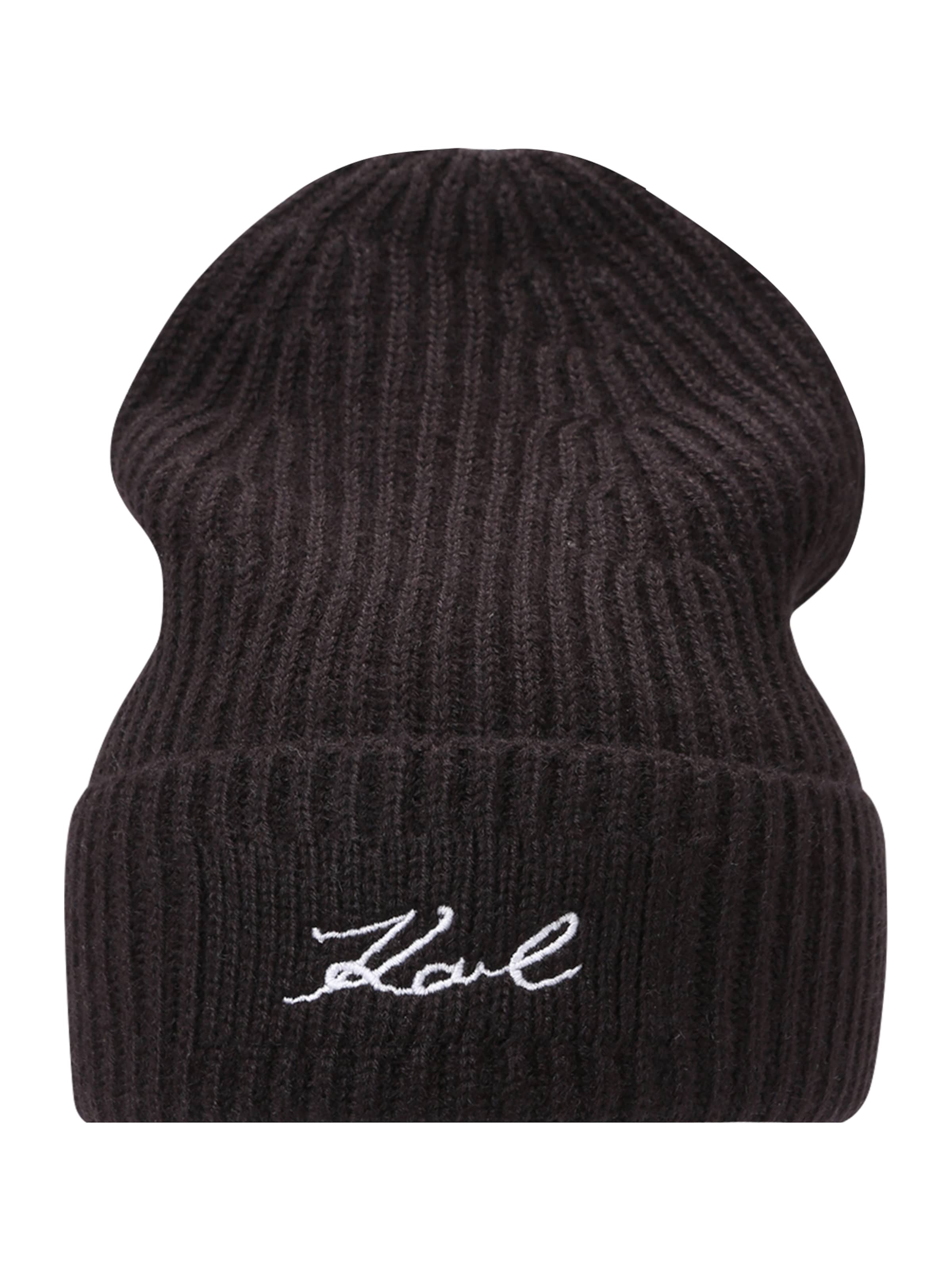 Căciulă de la Karl Lagerfeld pe negru: față
