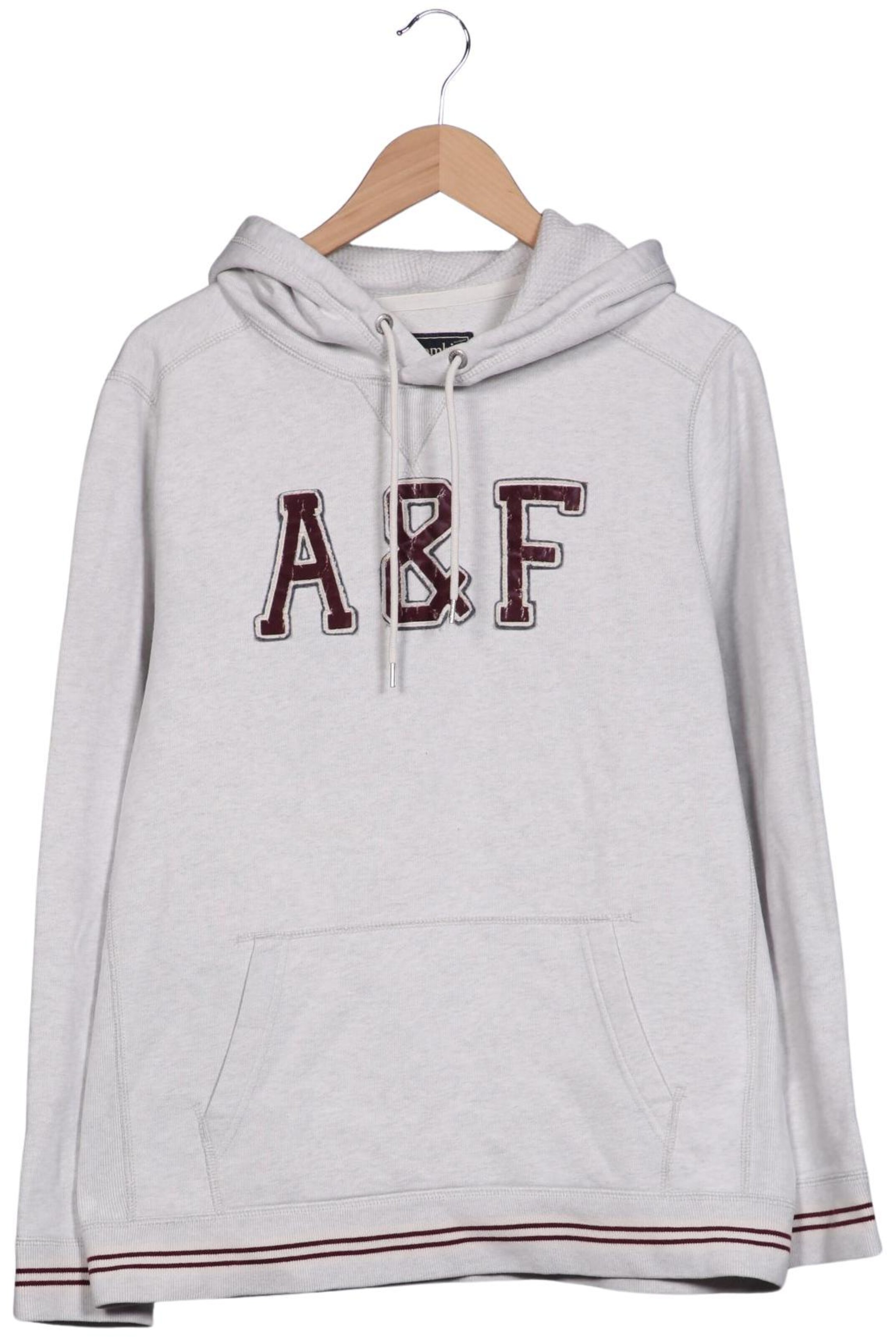 Abercrombie & Fitch Sweatshirt & Zip-Up Hoodie in L in Grey: front