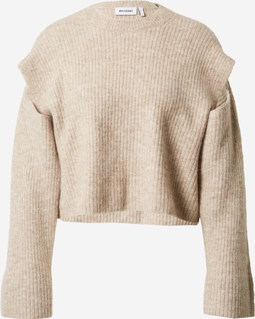 Pull-over 'Remi' WEEKDAY en beige : devant