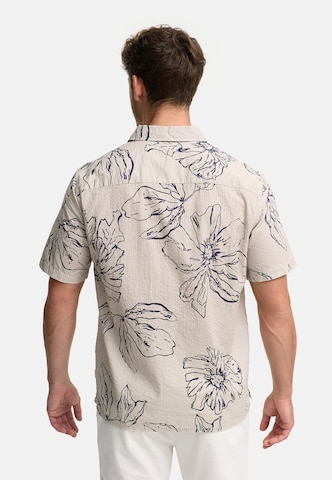 INDICODE JEANS Regular fit Business shirt in Beige