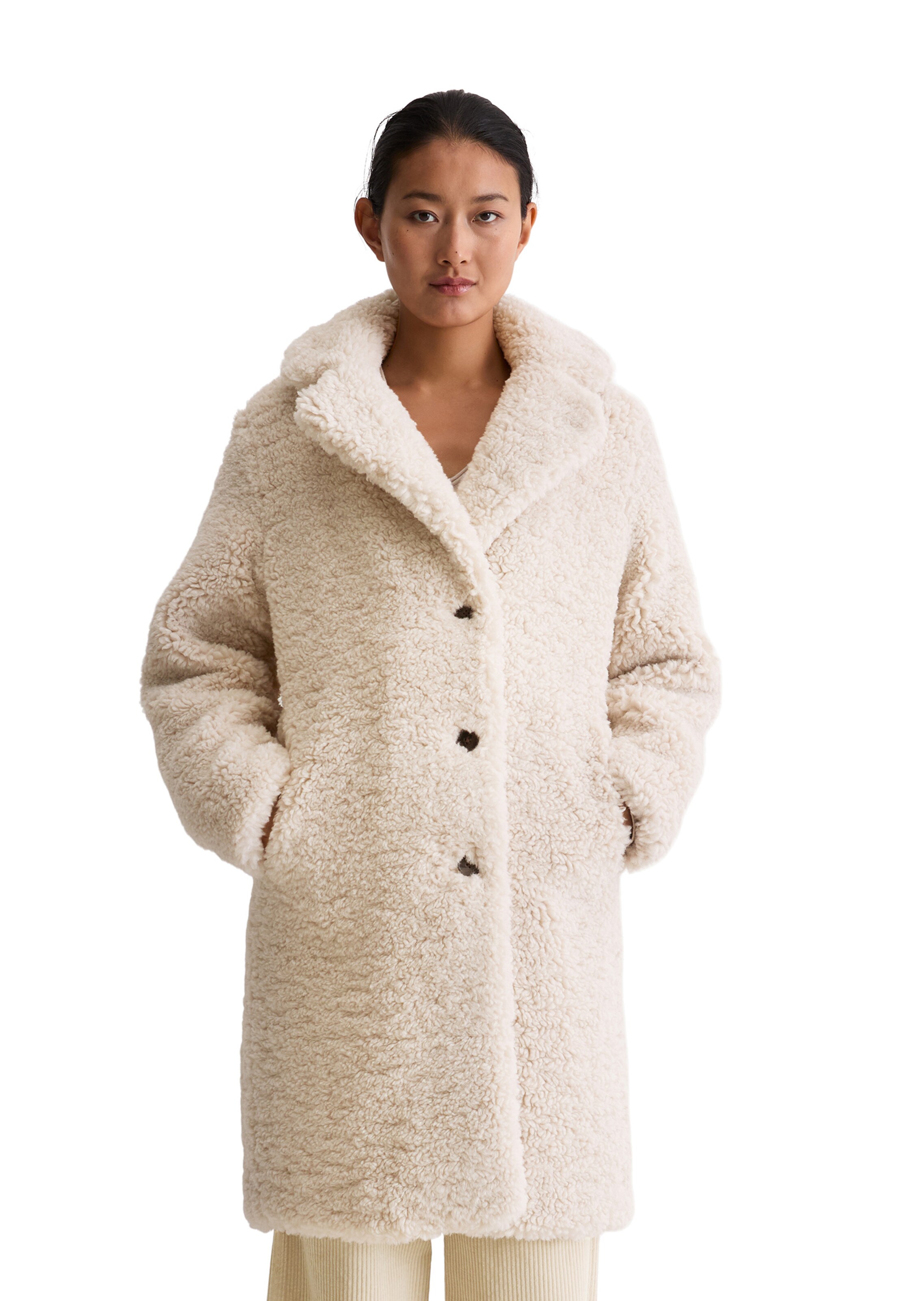 Marc O'Polo Winter Coat in Beige: front