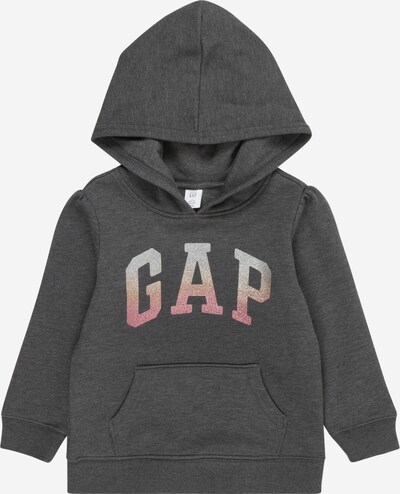 GAP Sweatshirt em cinzento escuro / rosa / prata, Vista do produto