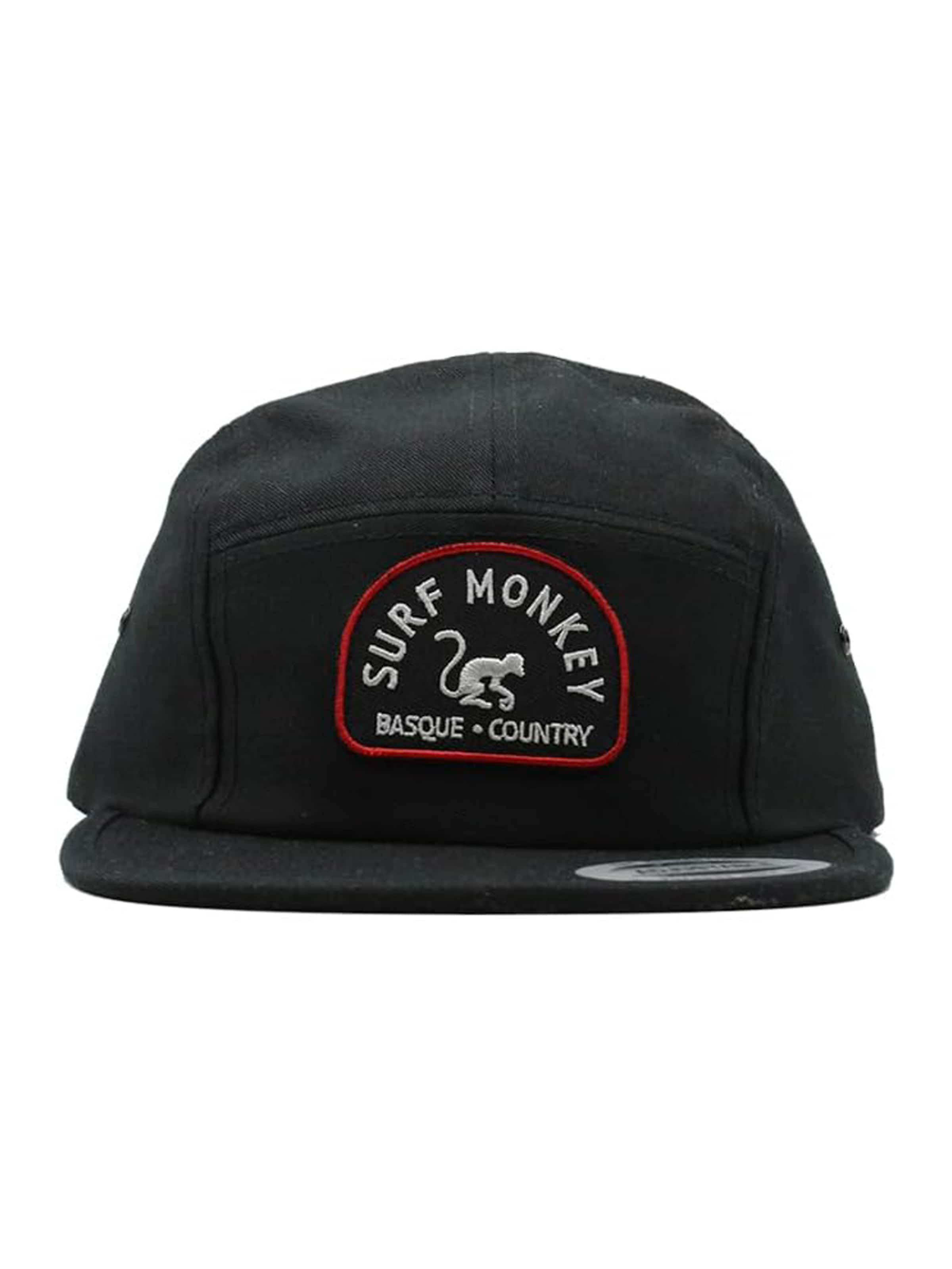 Surf Monkey Athletic Cap in Black