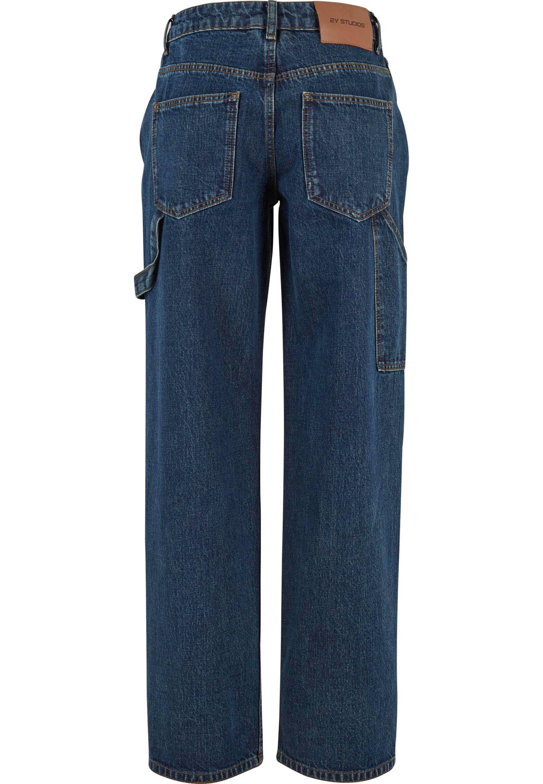 2Y Studios Baggy Jeans 'Anela Worker' i blå
