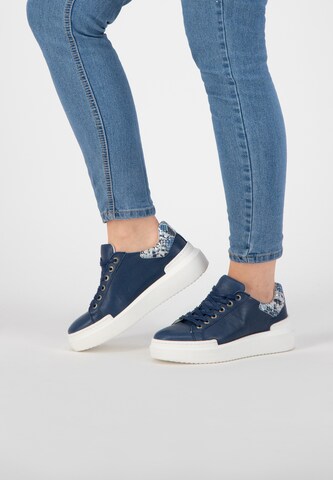 NoGRZ Sneakers laag 'J.Javarra' in Blauw: voorkant