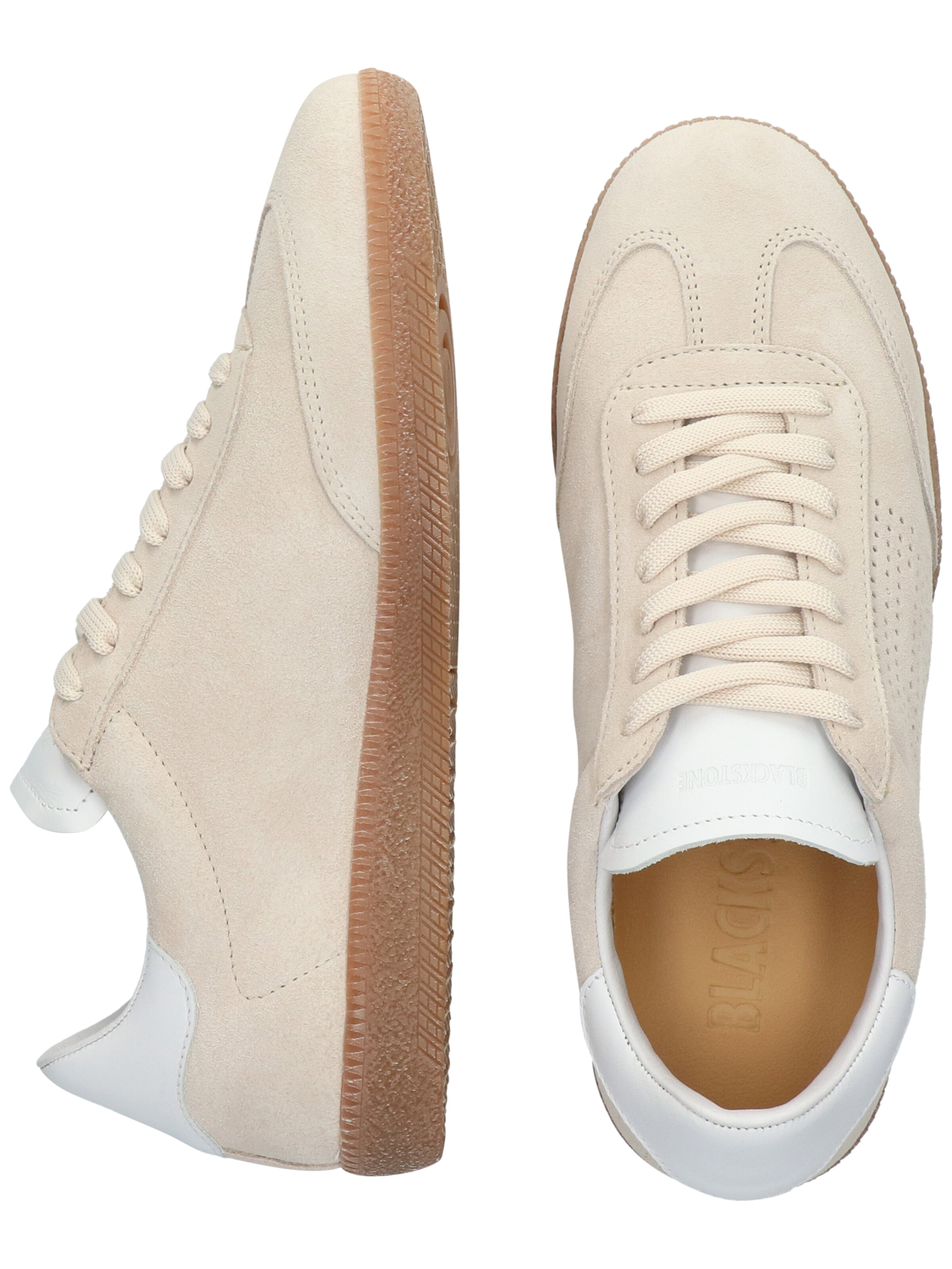 BLACKSTONE Låg sneaker 'Lime Wren Perf DL446' i beige