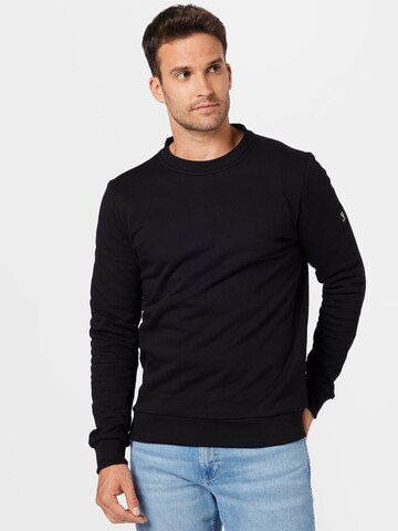 BRUNOTTI Athletic Sweatshirt 'Notcher-N' in Black: front