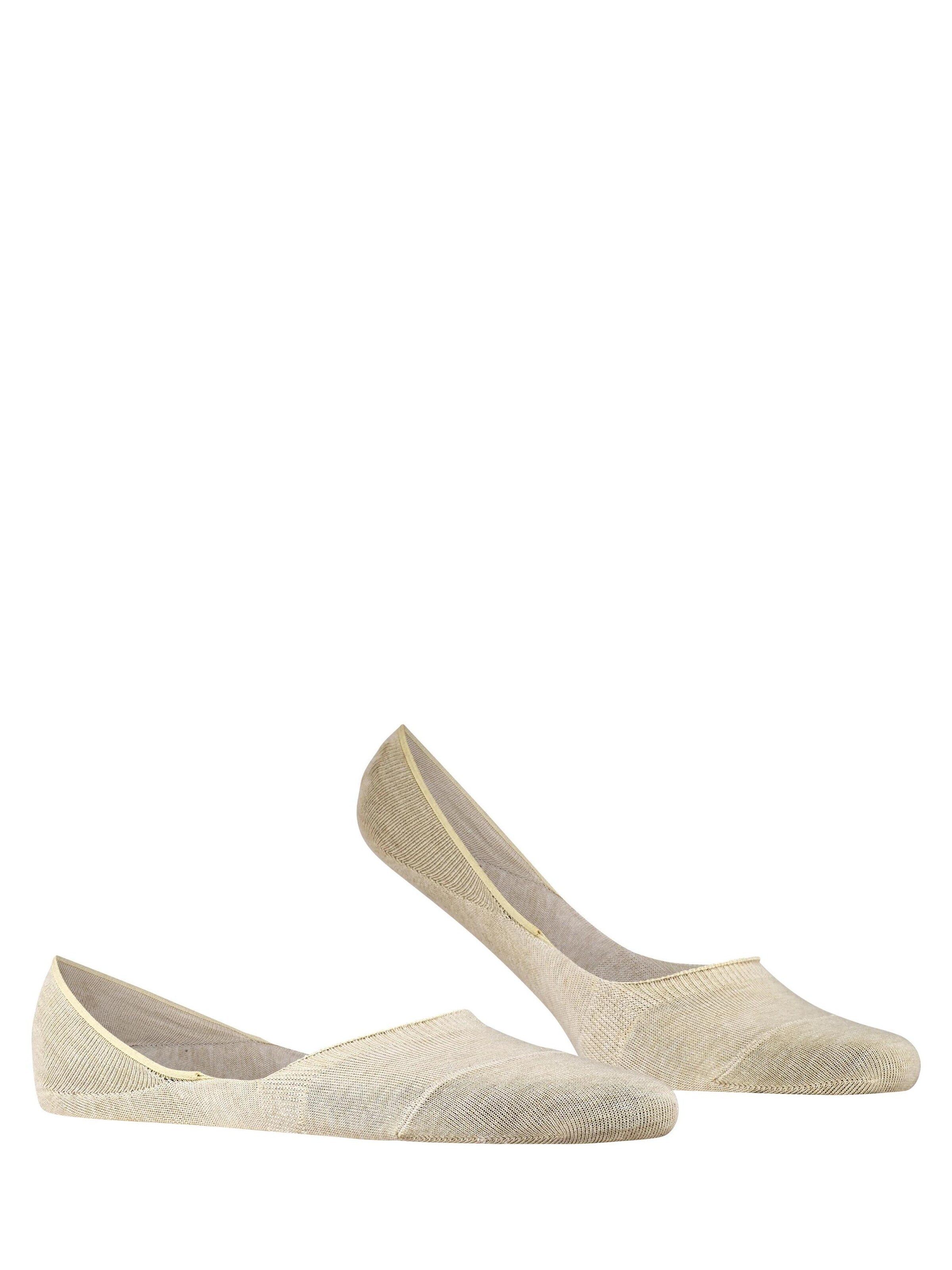 FALKE Ankle Socks 'Step Medium Cut Box' in Beige