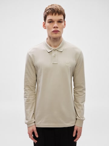 BOSS Футболка 'Passerby' в Серый: спереди