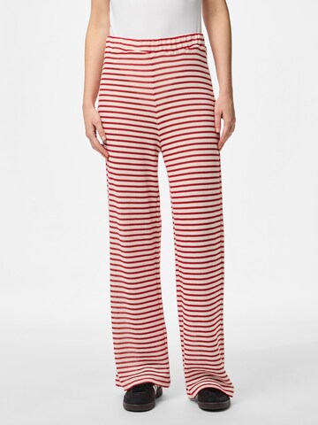 PIECES Loose fit Trousers 'PCManilla' in White: front