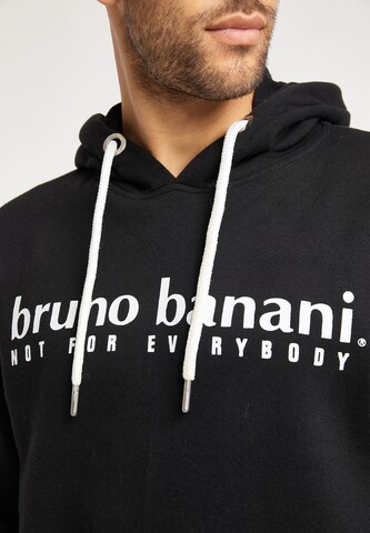 BRUNO BANANI Sweatshirt 'Daniels' in Zwart