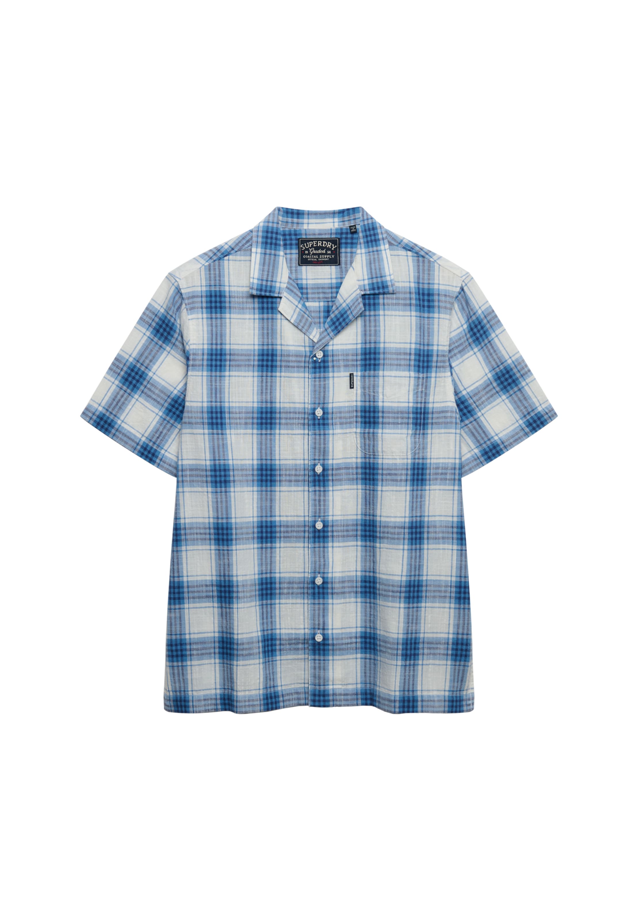 Fit confort Chemise 'Cabana' Superdry & Co en blanc : devant