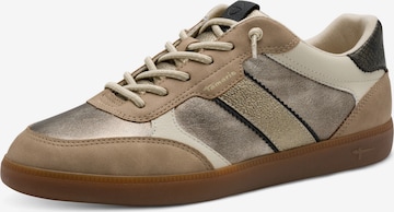 Sneaker low de la Tamaris pe auriu: față
