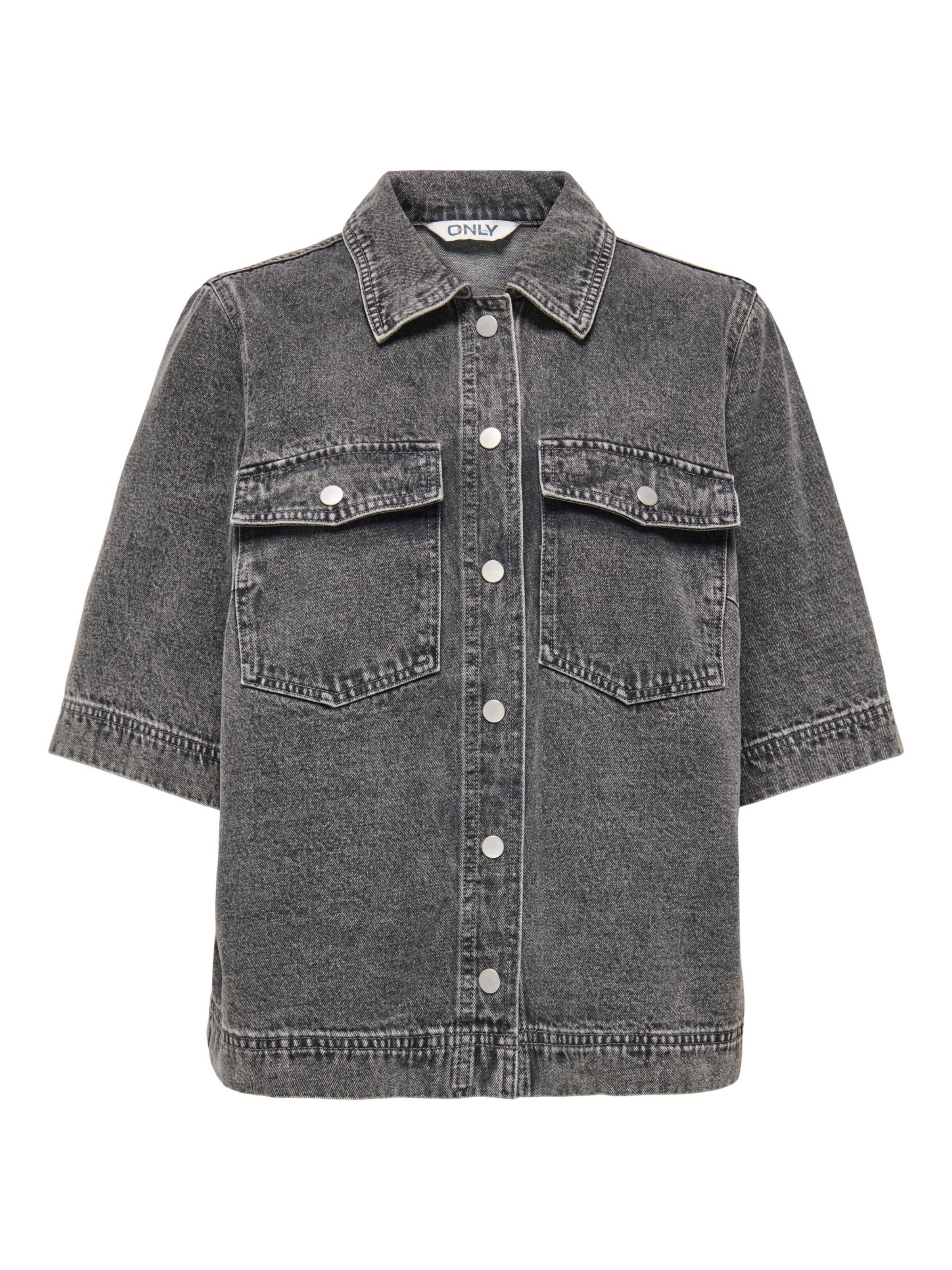 ONLY - Blusa 'ONLBELLE' en gris: frente